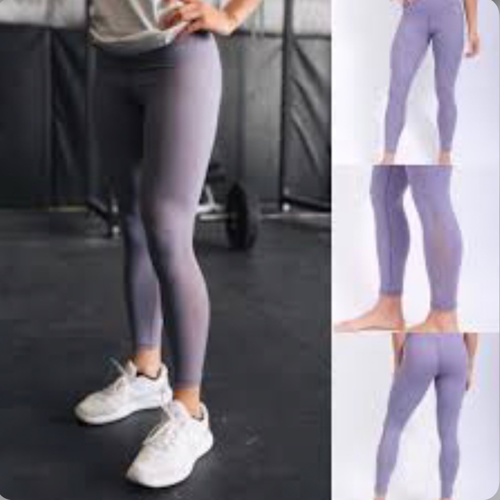 ZYIA Plum Slate flame light n tight hi-rise 7/8 size L (worn 1x) - Picture 7 of 9